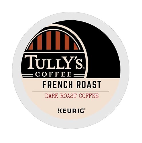 Tully's Coffee French Roast Extra Bold, K-Cup for Keurig Brewers 72 Count