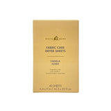 Bath & Body Works Vanilla Suede Fabric Care Dryer Sheets - 2 Boxes (80 Sheets Total) - with a Natural Oats Sample Soap