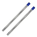 ITTAHO Additional 16 inch Screw-On Extension Poles,2 Pieces for Extendable Window Squeegee-Blue