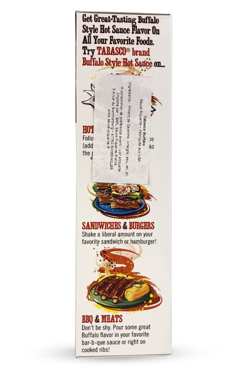 Tabasco Buffalo Style Hot Sauce, 5oz. (Pack of 6)