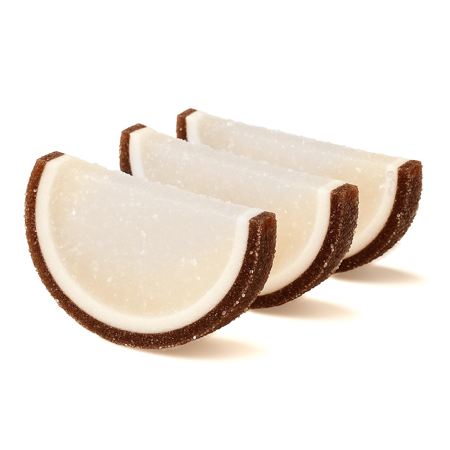 NY Spice Shop Coconut Fruit Slices Candy - 8 Ounce Sweet Flavor Chewy Jelly Fruit Slices Candy - Old Fashioned Sliced Coconut Fruits Gummies - Gummies