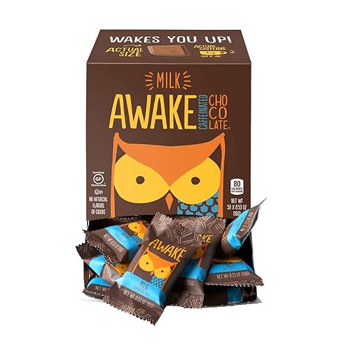 Awake Caffeinated Chocolate Energy Bites, Milk Chocolate, 300 Count