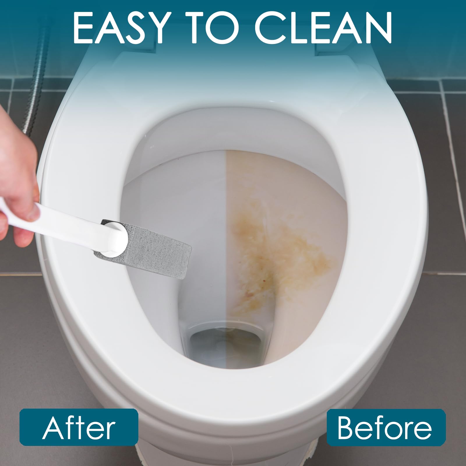 20 Pack Pumice Stone Toilet Bowl Cleaner Pumice Stone with Handle for Toilet Cleaning, Remove Limescale, Rust, Cleaning Supplies for Toilet, Pool