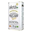 Aleta, USDA Organic Greek Extra Virgin Olive Oil, EU Certified Single Estate PDO Greece, 1 Lt (33.8 oz.) Tin, Kosher EK, Pack of 1