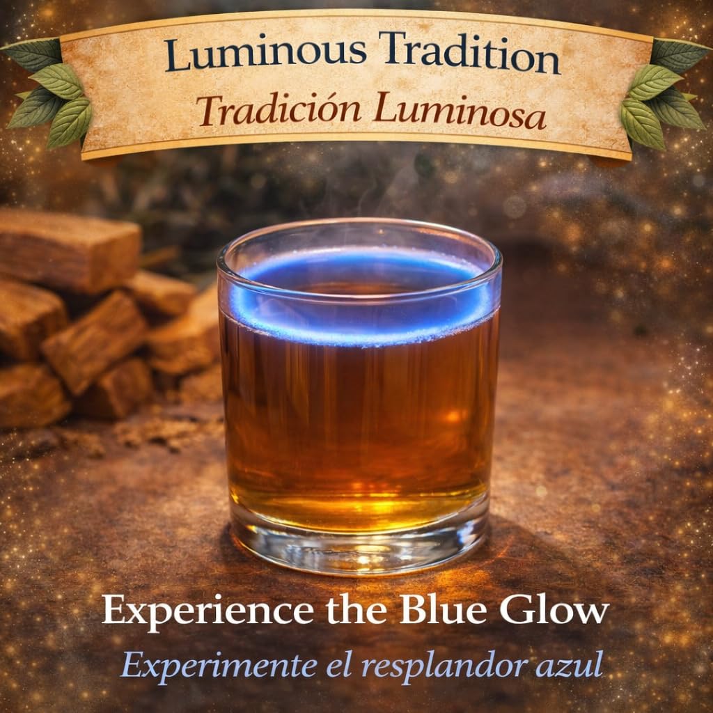 Palo Azul Herbal Tea (4 oz / 113g) - Authentic Kidneywood (Eysenhardtia polystachya) - Visual Blue Fluorescence Infusion - Wildcrafted, 100% Natural