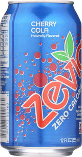 Zevia Soda, Cherry Cola, Zero Cal 12 oz. 6-Count (Pack of 4)