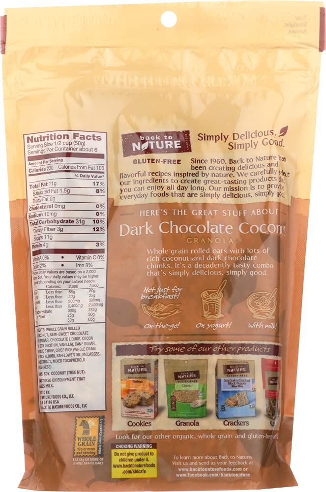 Granola, Dark Choc Coconut, Pack of 6