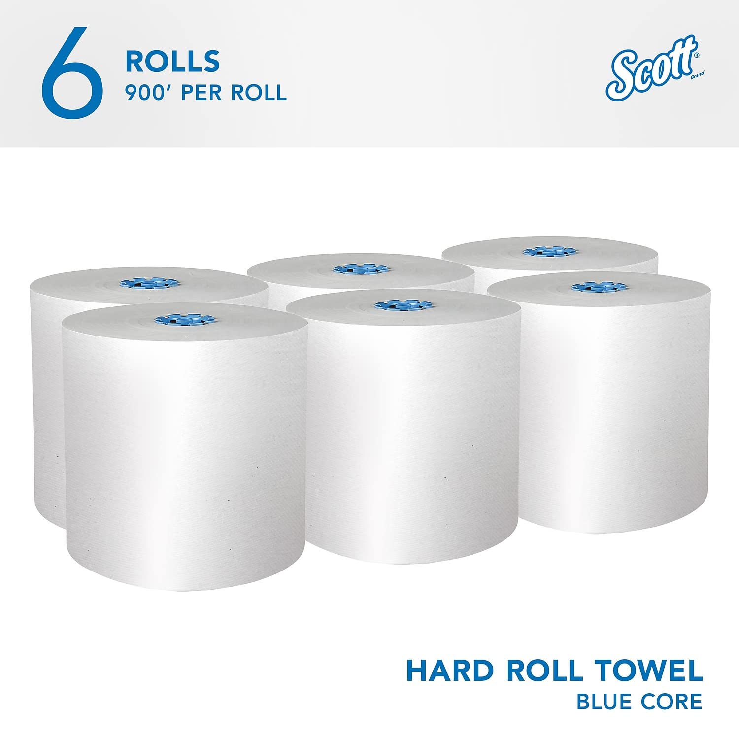 Scott 43959 Hard Roll Towels for MOD Dispenser 1.75-Inch Core 7 1/2-Inch x800ft Mocha 6 Rolls/Ct
