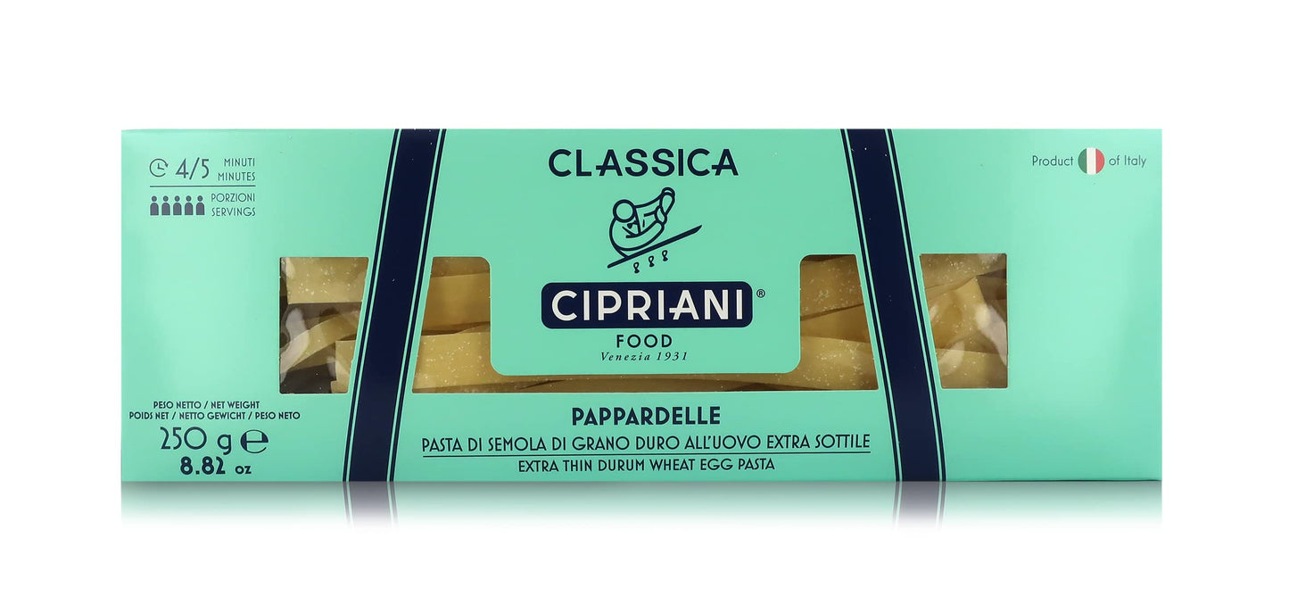 Cipriani Food Pappardelle Extra Thin Egg Pasta, 8.82 oz