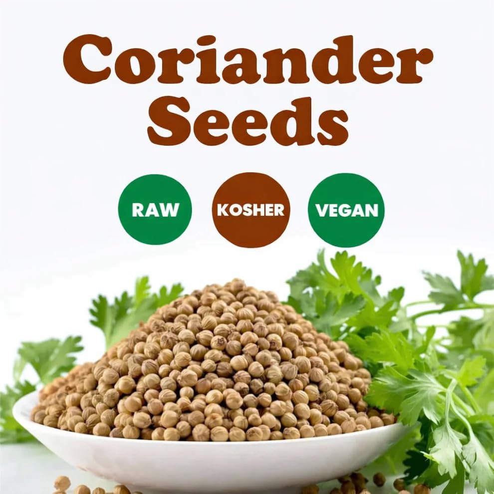 Food to Live Whole Coriander Seeds, 8 Ounces - Dried Cilantro Seeds, Vegan, Kosher, Bulk. Rich in Antioxidants. Perfect for Spice Blends, Homemade