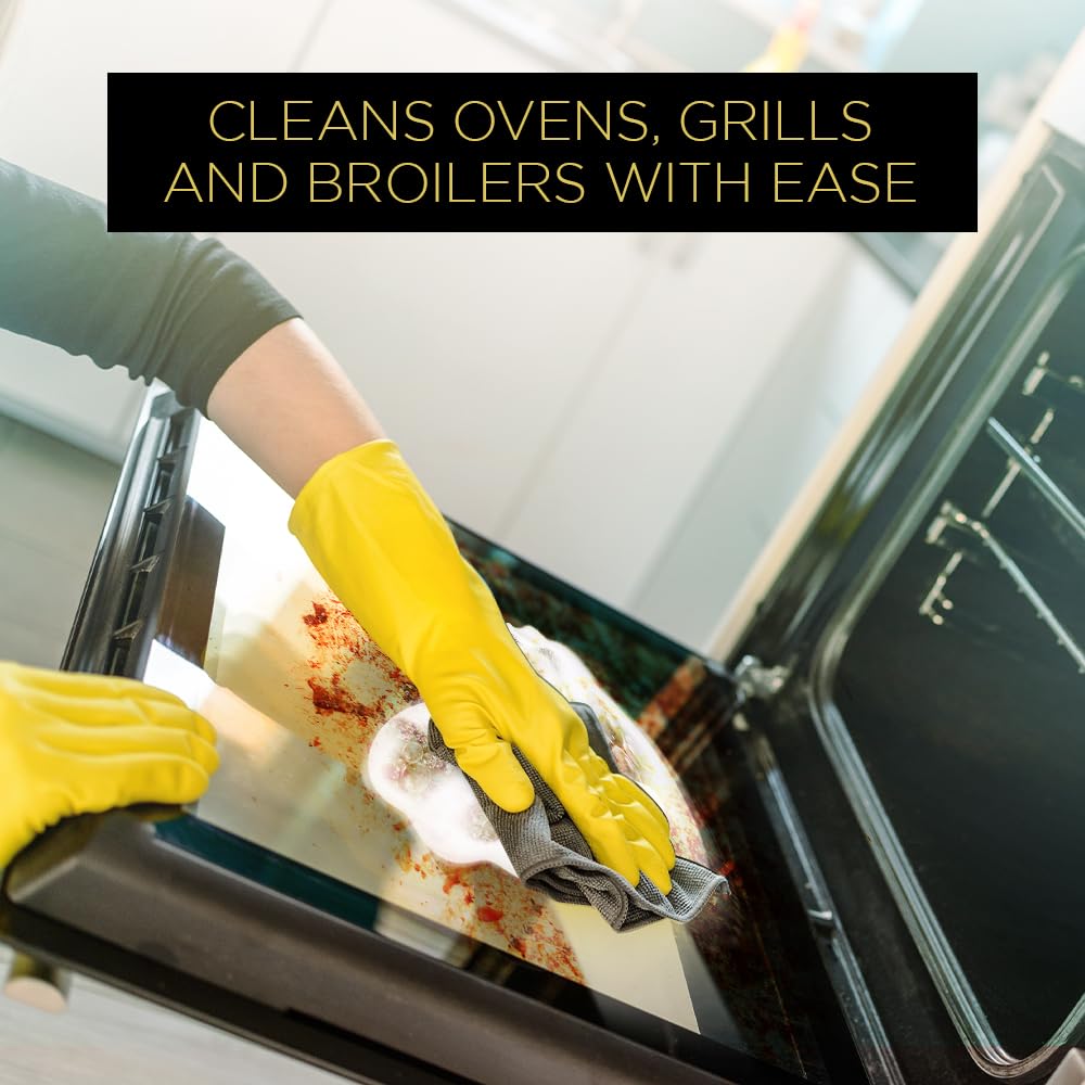 Fuller Brush Self-Scouring Oven Cleaner - Spray On Heavy Duty Cleaner for Ovens Broilers and Barbecue Grills Efficiently Cuts Through Grease Grime
