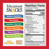 EDUCATIONAL SNACKS - U.S. Presidents Edition | Nut-Free, All-Natural Educational Snacks for Kids | Discover U.S. Presidents & the White House