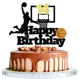 Basketball Happy 14th Birthday Cake Topper-Basketball Themed Birthday Party Cake Decoration-14 Years Birthday Party Supplies (14th)