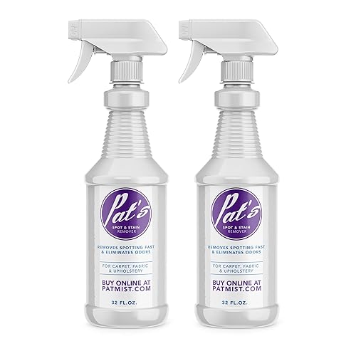 Pat's Spot + Stain Remover, Professional Carpet, Fabric and Upholstery Cleaner, 32oz (Pack of 2) | 40+ Years Carpet Cleaning Experts