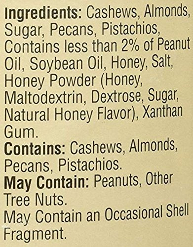 Savanna Orchards Gourmet Honey Roasted Nut Mix - Cashews, Almonds, Pecans and Pistachios Economy 4 Pack s#VrN(30 oz Each)