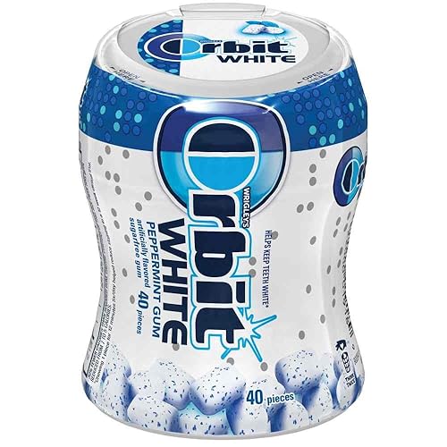 Orbit White Peppermint Soft Chew Gum, 40 count per pack -- 24 per case.