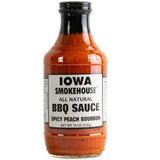 IOWA SMOKEHOUSE BBQ Sauce, 19 oz bottle (Peach Bourbon)