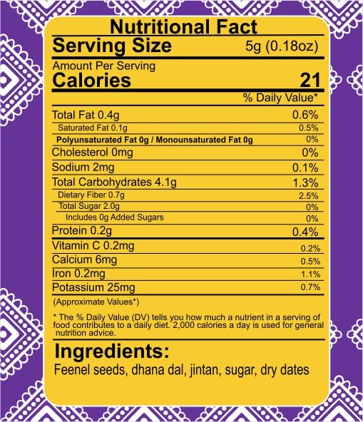 AWZLWN Natural Jhilmil Mukhwas 3.52 OZ (100 GM) | Set oF 1 | AWZLWN