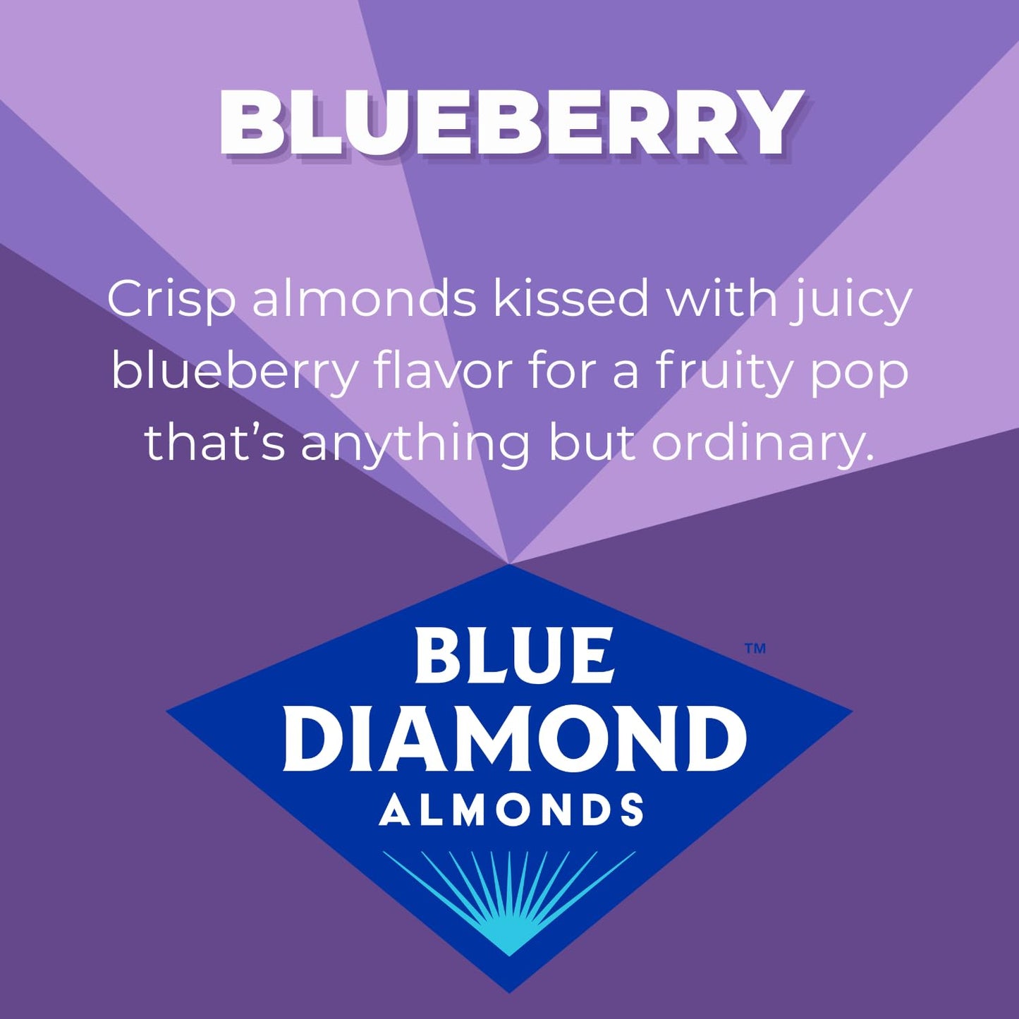 Blue Diamond Almonds, Blueberry Flavored Snack Nuts, Single Serve Bags (1.5 Oz. Tubes, Pack of 12)