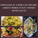 Jellybean Foods Wagon Wheels Pasta - Wagon Wheel Shaped Pasta - Wheel Shaped Pasta - Wagon Wheel Pasta - Tire Shaped Pasta (1 Lbs.)