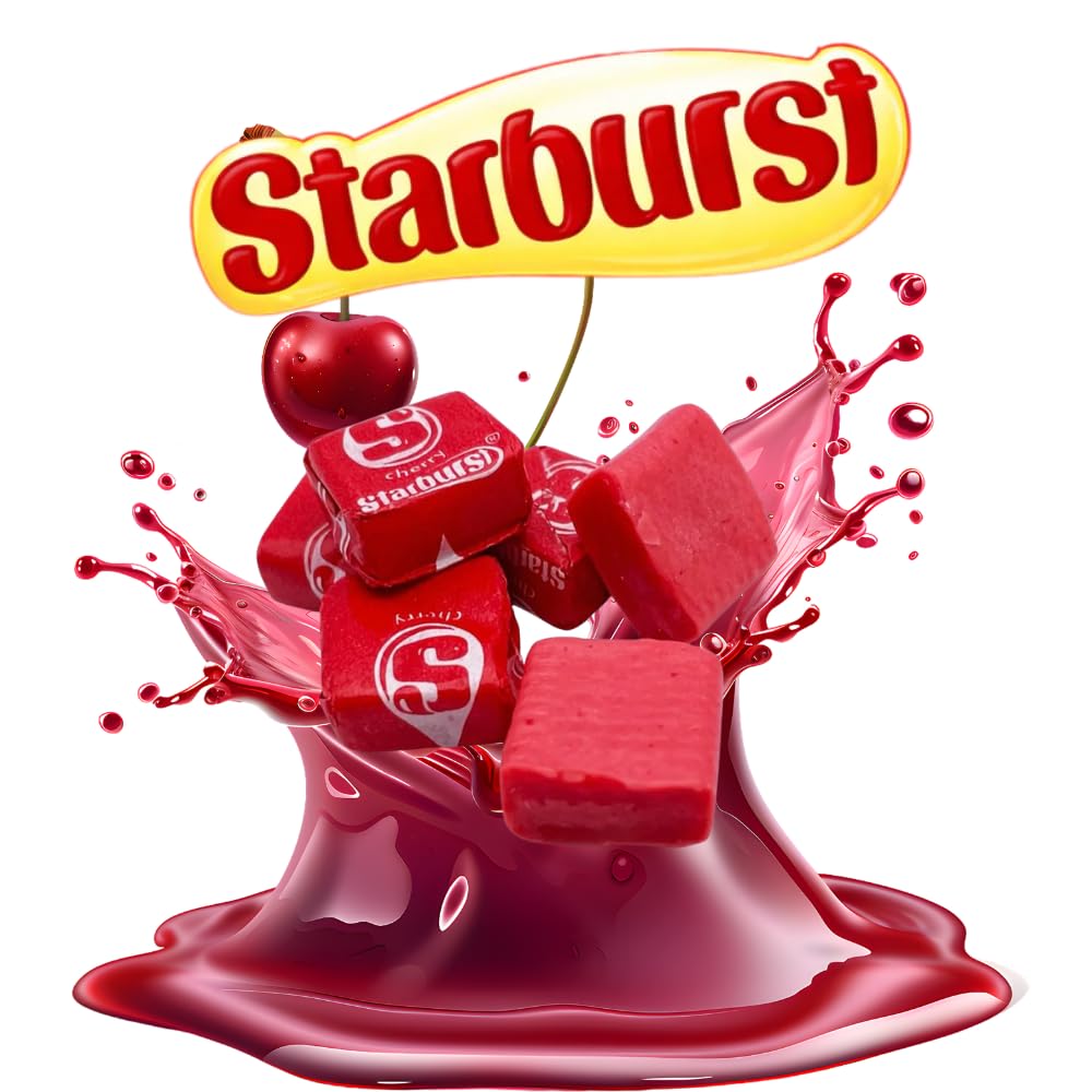 Candykrave Easter Starbarst Cherry Chews Candy Variety Packs - (1lb) Cherry Flavor Bulk candy - Individually Wrapped candy for Easter, Birthday
