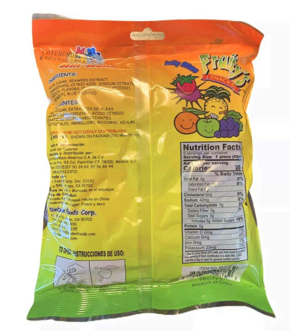 DinDon JU-C Jelly Fruity Snacks Made Famous on TikTok 4 Pack