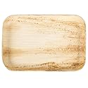 Perfectware Palm Plate 6x5 Rectangle-25 Palm Plate, 6"X5" Rectangle- Pack of 25 Brown