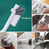 12Pcs Crevice Cleaning Brush Set, Multifunctional Hard Bristle Cleaning Product with Scraper, Designed specifically for Cleaning Narrow Spaces
