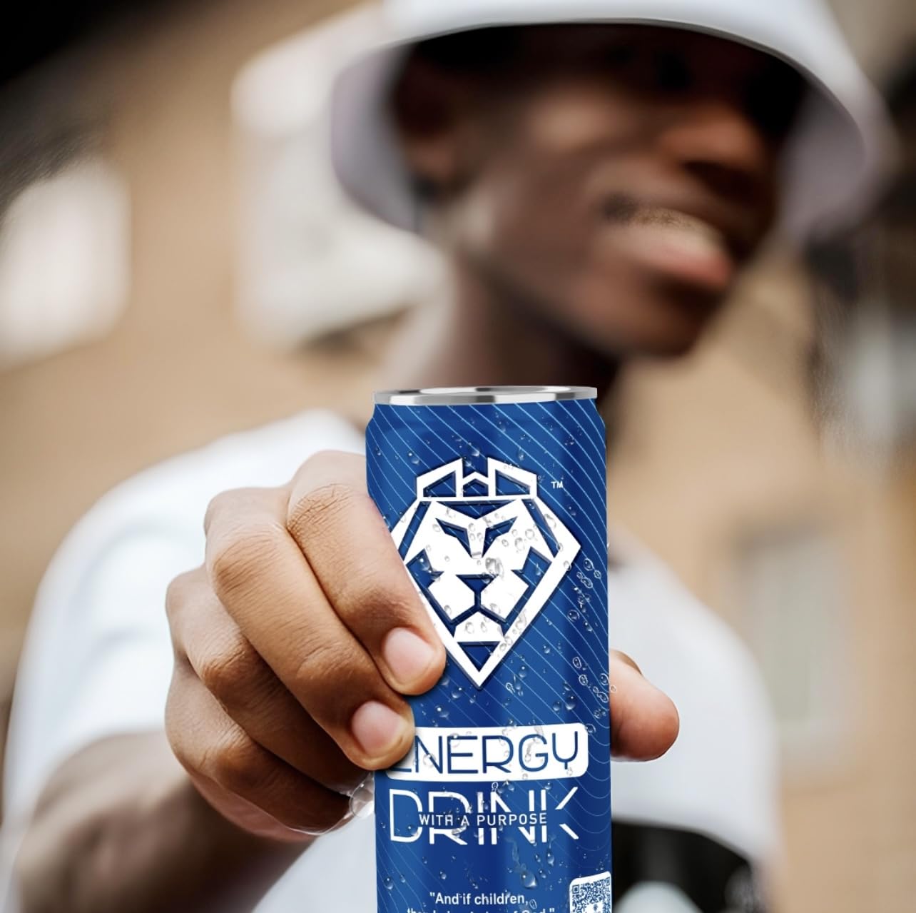 HEIR LION | The First Christian Energy Drink Natural Energy Drink - 12 Pack, 12oz Cans - Healthy, Low-Carb & Clean Energy - Natural Caffeine