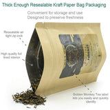 FullChea - Chinese Tea Golden Monkey - Fujian Black Tea Loose Leaf - Golden Tea Chinese - Pleasant Taste with Malt and Chocolate - 4oz / 113g