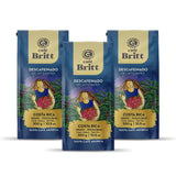 Café Britt® - Costa Rican Decaffeinated Coffee (10.5 oz.) (3-Pack) - Whole Bean, Arabica Coffee, Kosher, Gluten Free, 100% Gourmet & Dark Roast