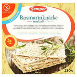Semper Gluten Free Rosemary & Salt Crispbread 230g - Pack of 2