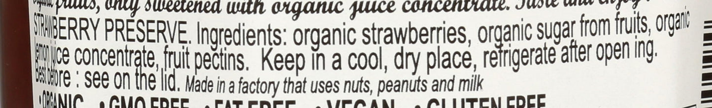 LUCIEN GEORGELIN Organic Strawberry Fruit Spread, 11.28 OZ