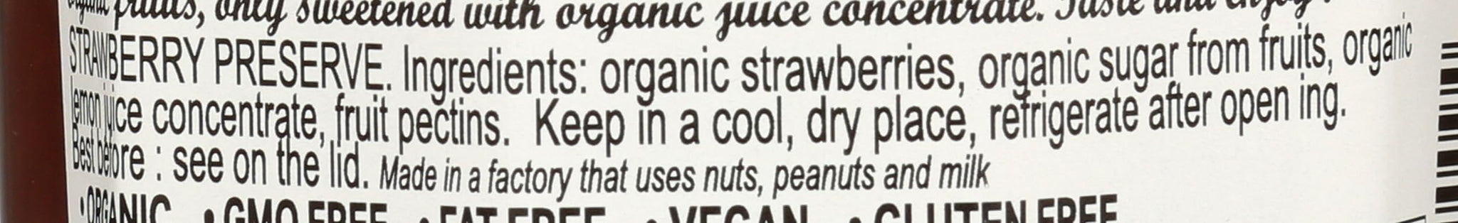 LUCIEN GEORGELIN Organic Strawberry Fruit Spread, 11.28 OZ
