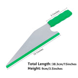 CARTINTS 15inch Long Bulldozer Squeegee Window Tint Squeegee with 10inch Rubber Blade, for Large Areas/Narrow Corners, Cleaning Windshield, Window