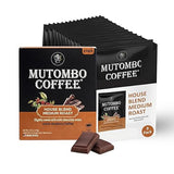 Mutombo Medium Roast Coffee Sachets | Single Serve Pouches | House Blend Coffee Packets | 0.5oz (12.5g) | Gourmet Balanced Acidity, 100% Arabica