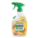 Mean Green Refillable Ultra Powered Bathroom Cleaner Concentrate, Tropical Breeze, 14.3 fl oz - Plant & Mineral Based, Removes 100% of Soap Scum