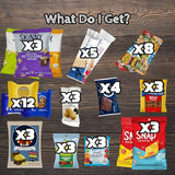 Low Calorie Snacks Variety Pack with 100 Calorie Snacks - Healthy Snacks for Adults and Kids - 50 Count Bulk Snack Box Assembled by Bussin Boxes