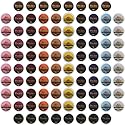 InfuSio Coffee Pods Variety Pack - 96 Count, 12 Crafted Medium & Dark Roast Blends and Artisan-Inspired Flavors Like Bourbon Pecan & Butter Toffee