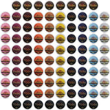 InfuSio Coffee Pods Variety Pack - 96 Count, 12 Crafted Medium & Dark Roast Blends and Artisan-Inspired Flavors Like Bourbon Pecan & Butter Toffee