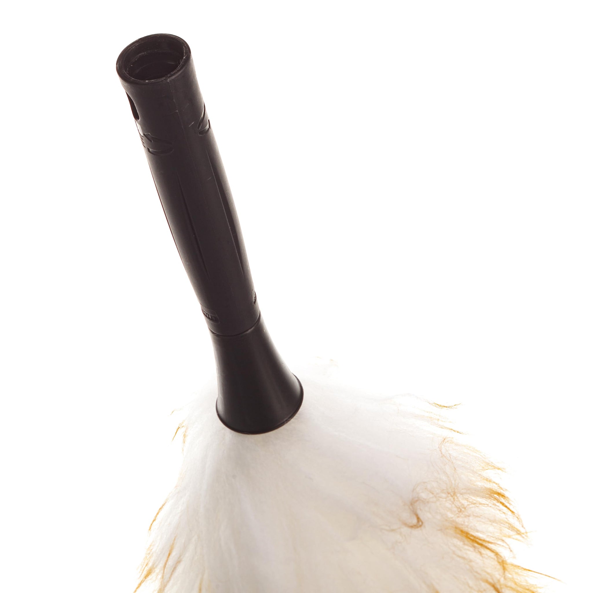 Unger Commercial StarDuster® Lambswool Duster with Handle (Case of 6), 17.5" Length, White/Black - Ideal for Dusting Shelves, Surfaces, and High
