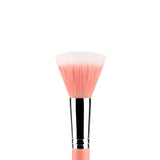 Bdellium Tools Professional Makeup Brush - Pink Bambu Series 955 Finishing - With Soft Synthetic Fibers, For Stippling, Lightweight Application (Pink