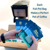 Gourmet Flavored Coffee Sampler Pack - 10 Bags of Unique Flavored Coffees - 100% Specialty Grade 1 Arabica -1.5 oz Full-Pot Bags - Roasted by Door