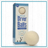 B&N All Natural at Home, Daisy's Wool Dryer Balls for Sensitive Skin, High Moisture Absorbent, Static Reducing and Wrinkle Prevention, XL Pieces