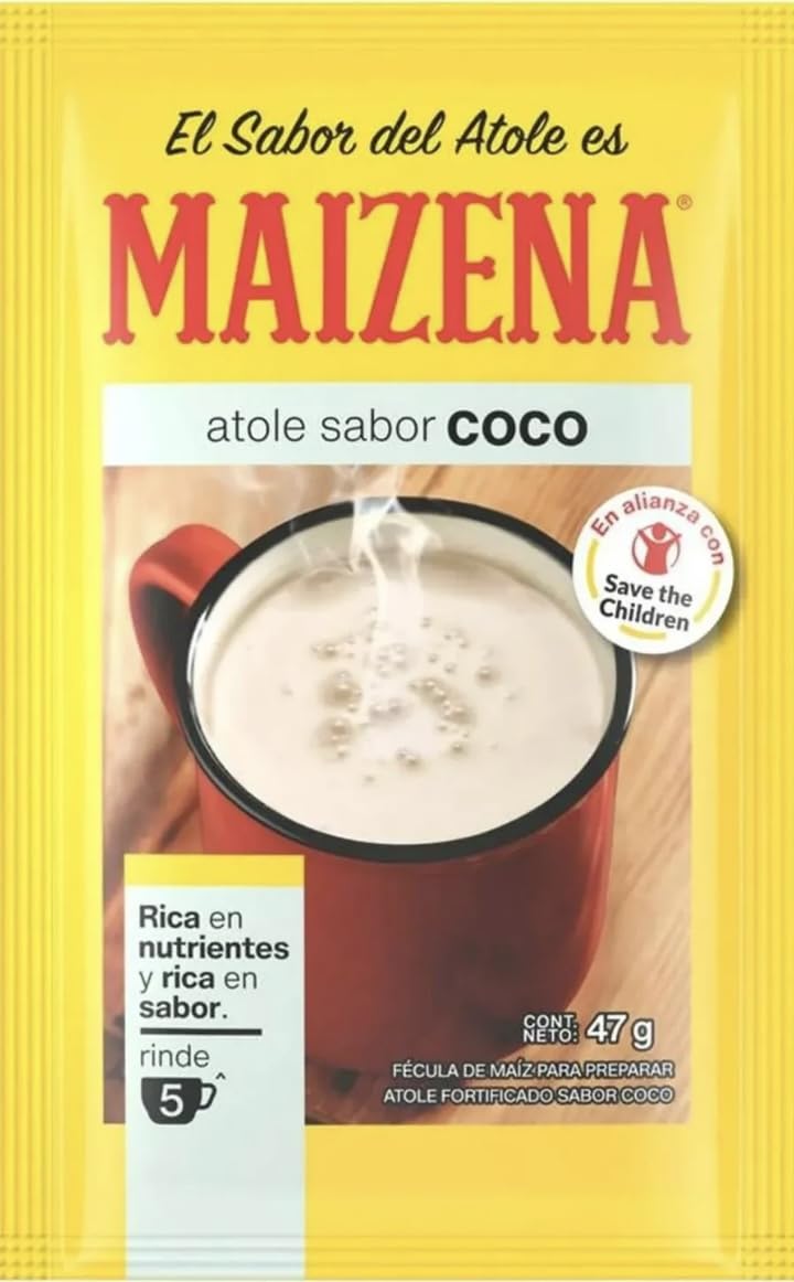 Maizena sabor coco 47g coconut flavor 6 pk