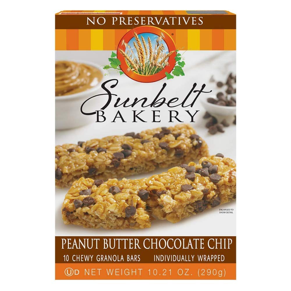 Sunbelt Variety Pack | Granola Chewy Bars | Fudge Dipped Chocolate Chip | Peanut Butter Chocolate Chip | Chocolate Chip | Oats and Honey