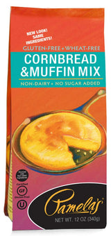 Pamela's Gluten Free Cornbread and Muffin Mix, 12 OZ (Pack of 6)