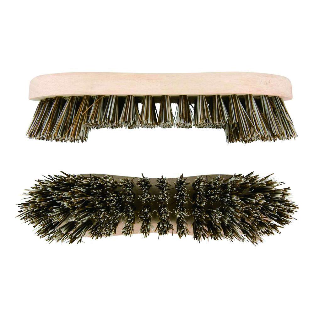 Elliott Natural Bassine Fibre FSC Certified Hand Scrubbing Brush with Stiff Bristles - Heavy Duty, Ideal for Outdoor use, Workshops, Warehouses