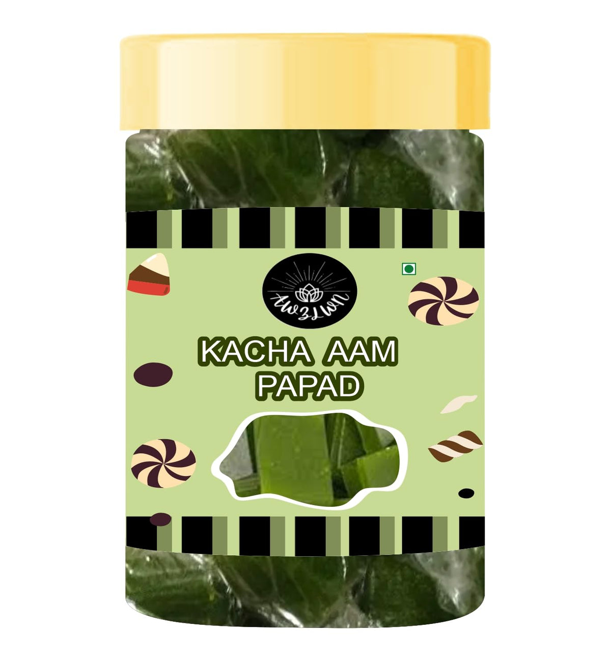 Awzlwn Indian Taste Candy (5.29 OZ / 150 GM, Kacha Aam Papad)