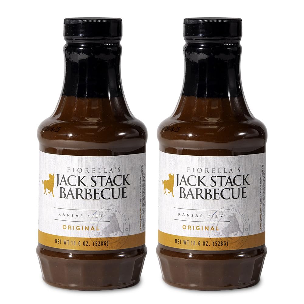 Jack Stack Barbecue Original Sauce - Kansas City BBQ - Smoked KC BBQ Sauce (2 Pack, 18oz Bottles)